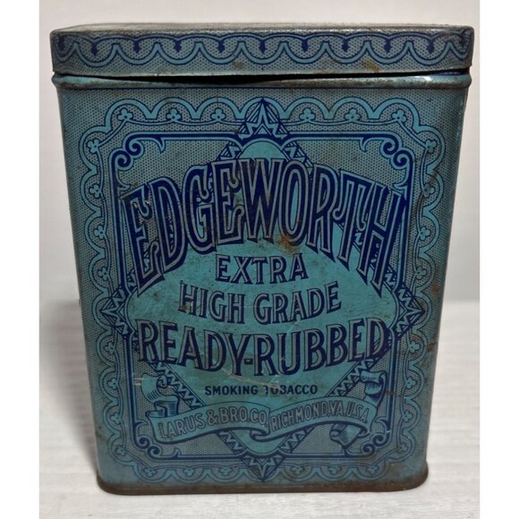 Edgeworth Extra High Grade Ready Rubbed Tobacco Tin Larus & Bro. Co - Picture 1 of 10